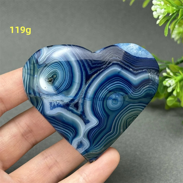 Blue Agate Heart-ToShay.org
