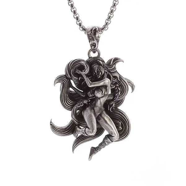 Silver Nine Tail Pendant-ToShay.org