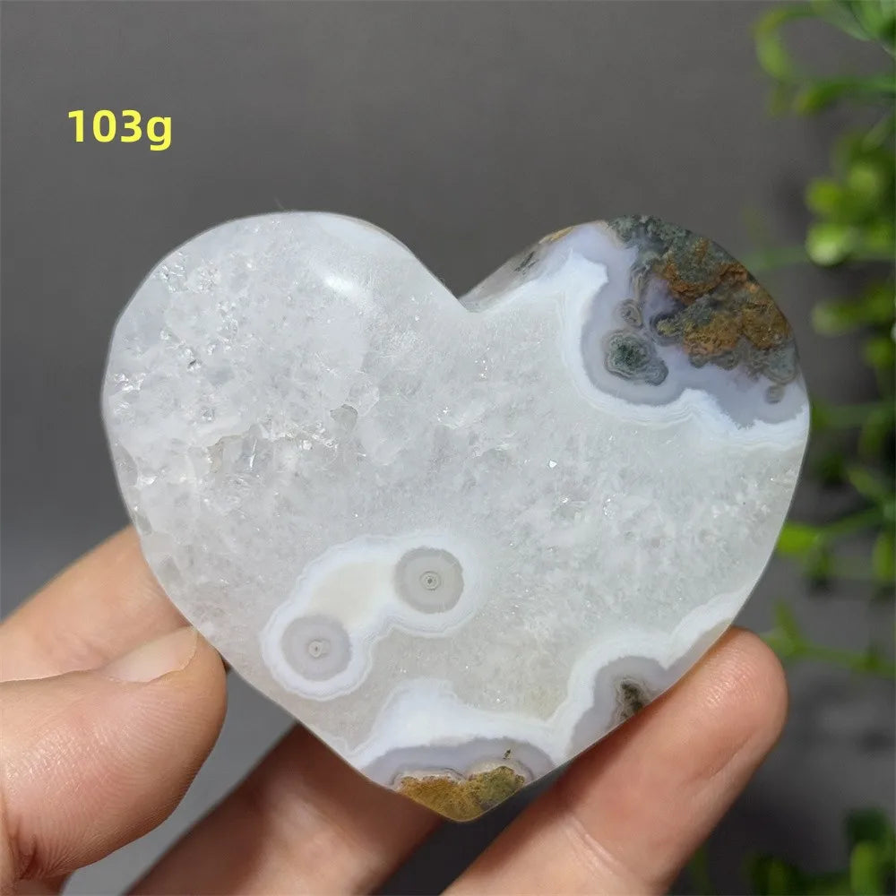 Green Moss Agate Heart-ToShay.org