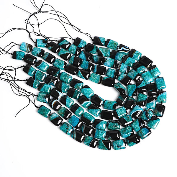 Green Agate Cube Beads-ToShay.org