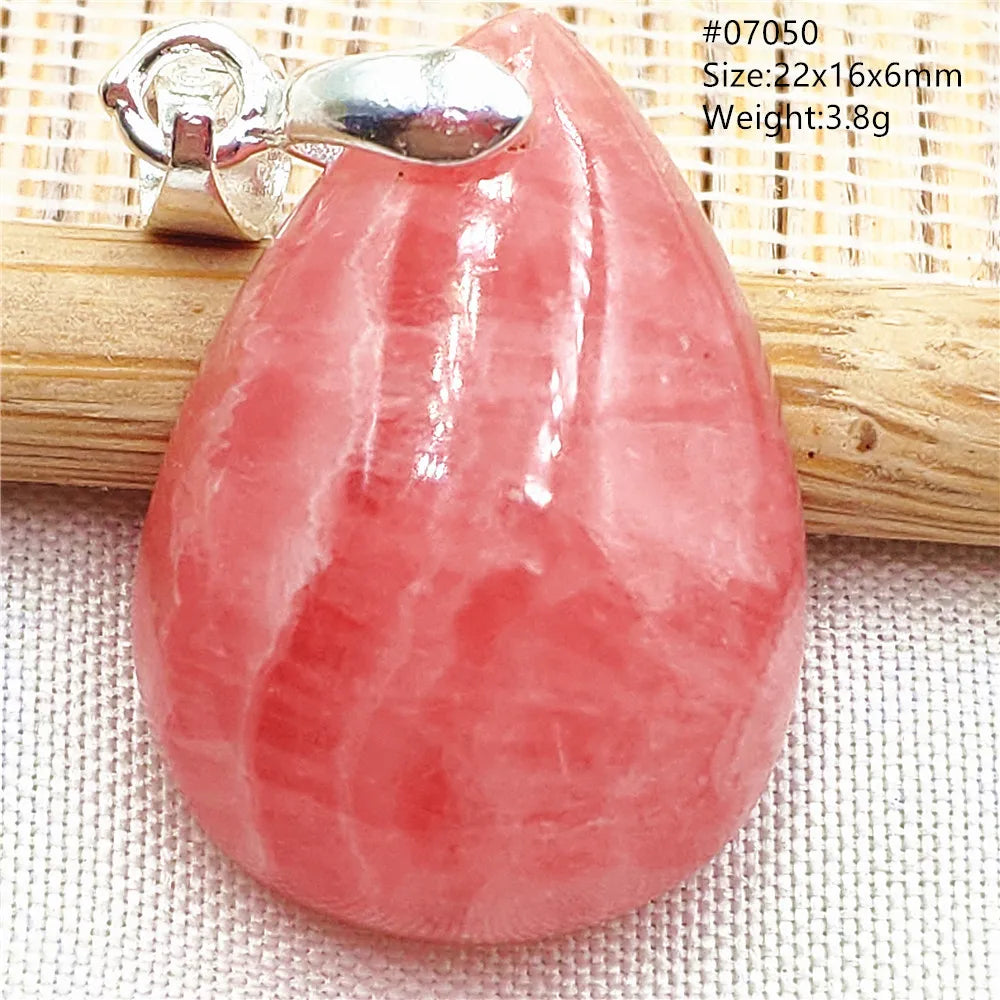Red Rhodochrosite Pendant-ToShay.org