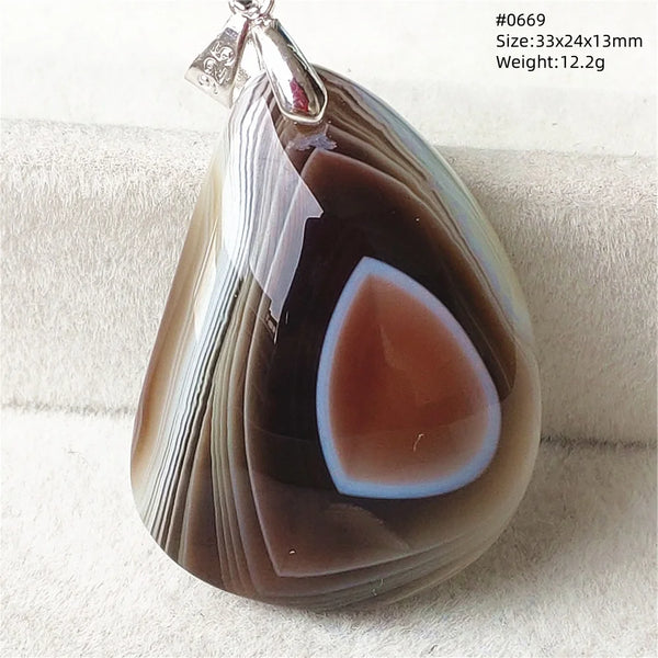 Grey Lace Agate Pendant-ToShay.org