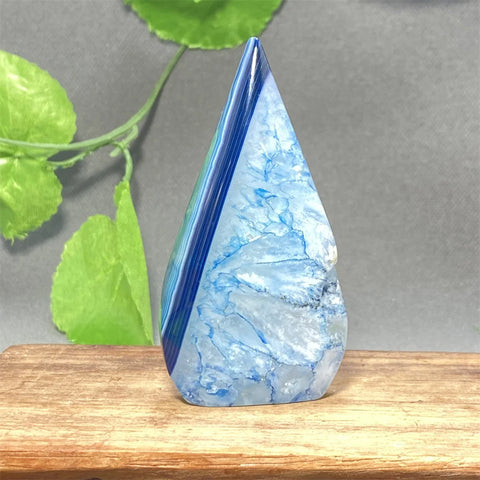 Blue Striped Agate Torch-ToShay.org