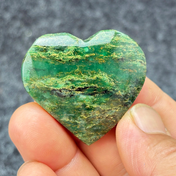 Green Emerald Stone Heart-ToShay.org