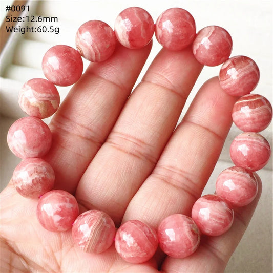 Red Rhodochrosite Bracelet-ToShay.org