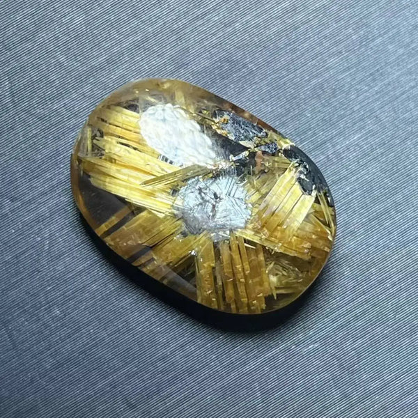 Gold Rutilated Quartz Pendant-ToShay.org