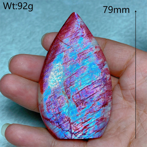 Red Purple Fire Quartz Moonstone-ToShay.org