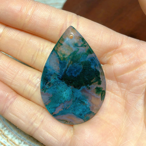 Green Moss Agate Pendant-ToShay.org
