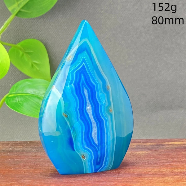 Blue Striped Agate Torch-ToShay.org