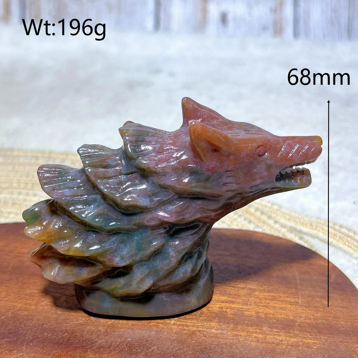 Ocean Jasper Wolf Head-ToShay.org