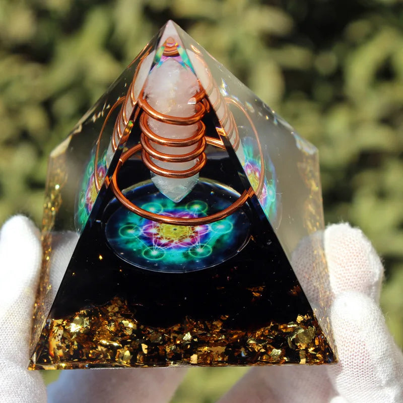 Energy Orgonite Crystal Pyramid-ToShay.org