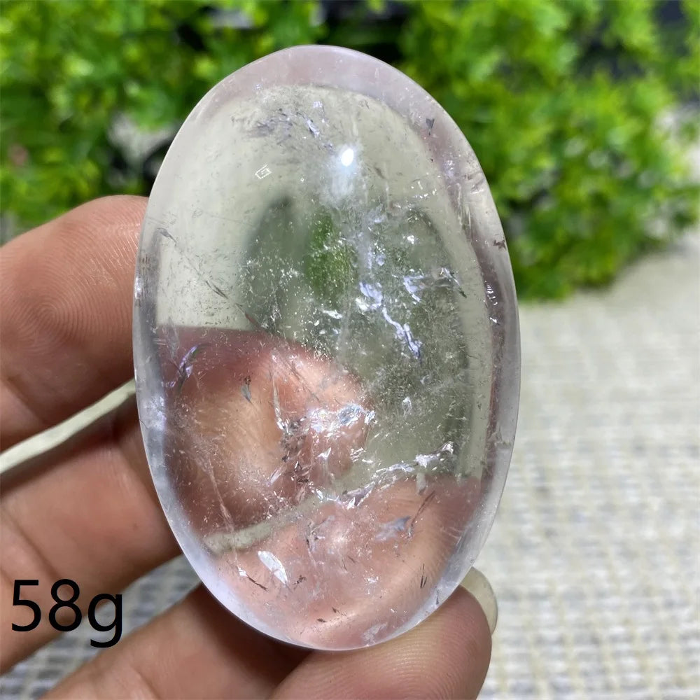 Clear Crystal Palm Stone-ToShay.org