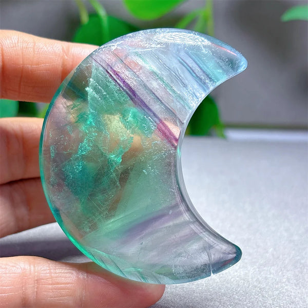 Rainbow Fluorite Moon-ToShay.org