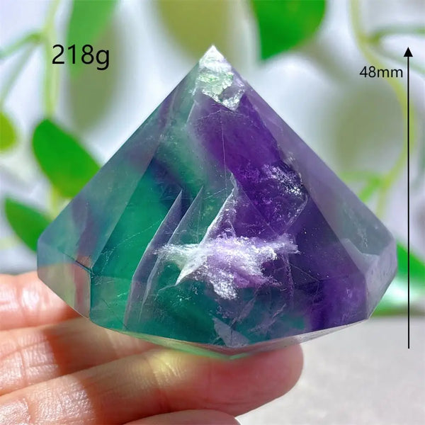 Rainbow Fluorite Diamond-ToShay.org