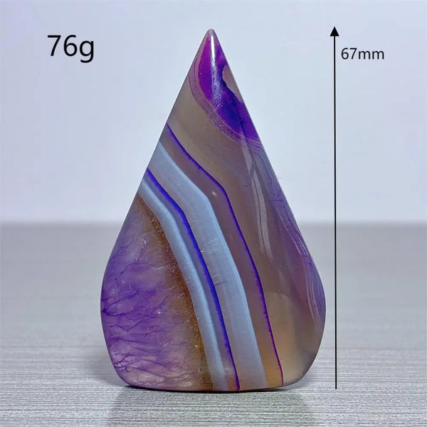 Violet Agate Torch-ToShay.org