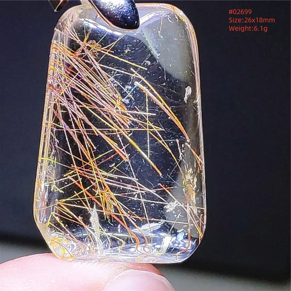 Gold Rutilated Quartz Pendant-ToShay.org