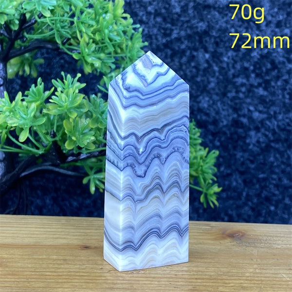 Blue Striped Agate Tower-ToShay.org