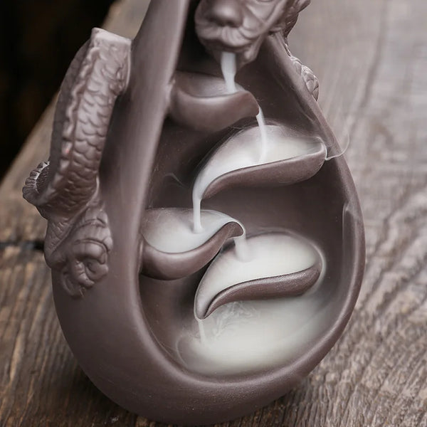 Dragon Waterfall Incense Burner-ToShay.org