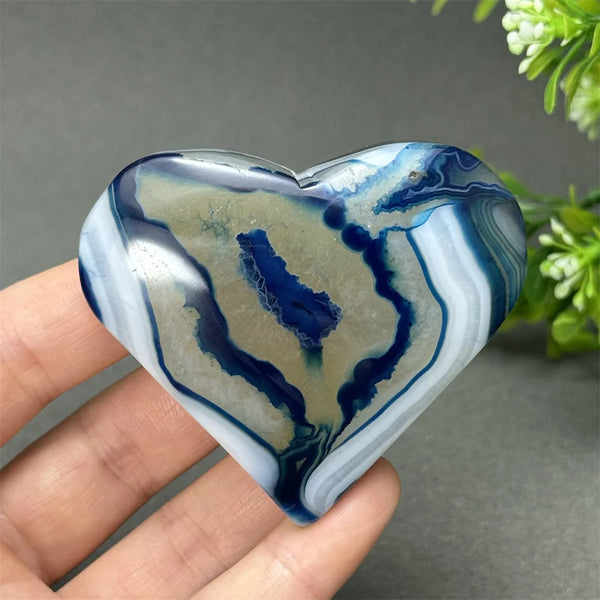Blue Agate Heart-ToShay.org