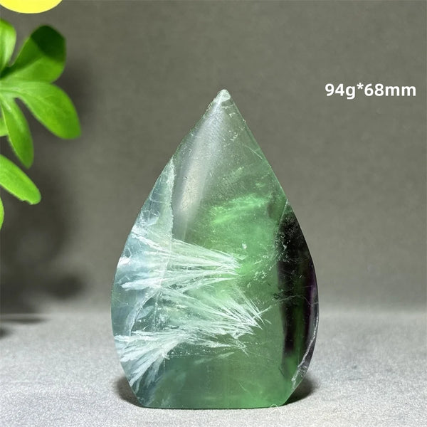 Green Feather Fluorite Torch-ToShay.org