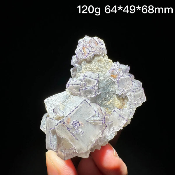Purple Edge Fluorite Crystal-ToShay.org