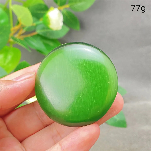 Green Cats Eye Pendant-ToShay.org