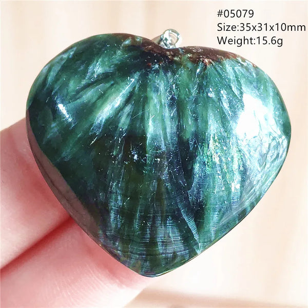 Green Seraphinite Pendant-ToShay.org