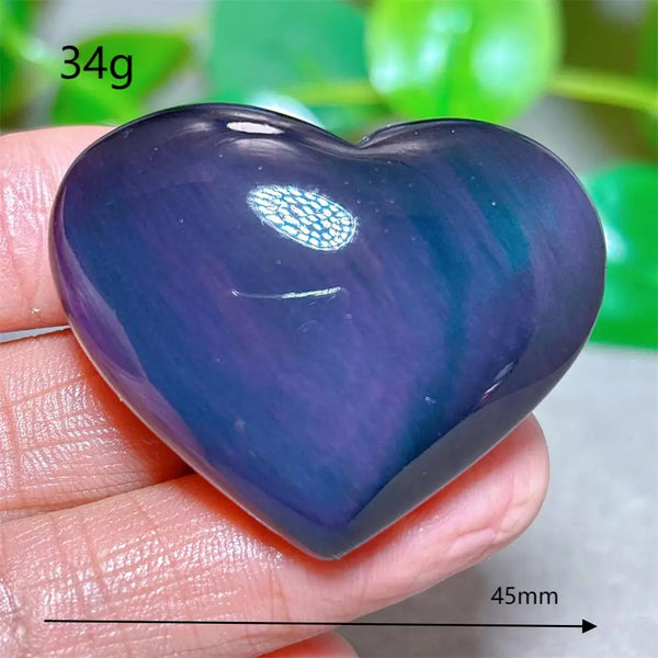 Rainbow Obsidian Heart-ToShay.org
