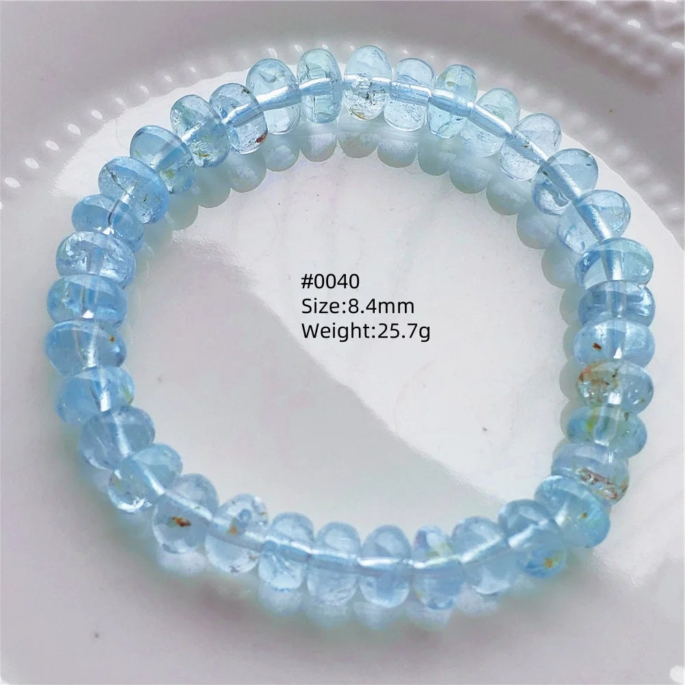 Blue Topaz Abacus Bead Bracelet-ToShay.org