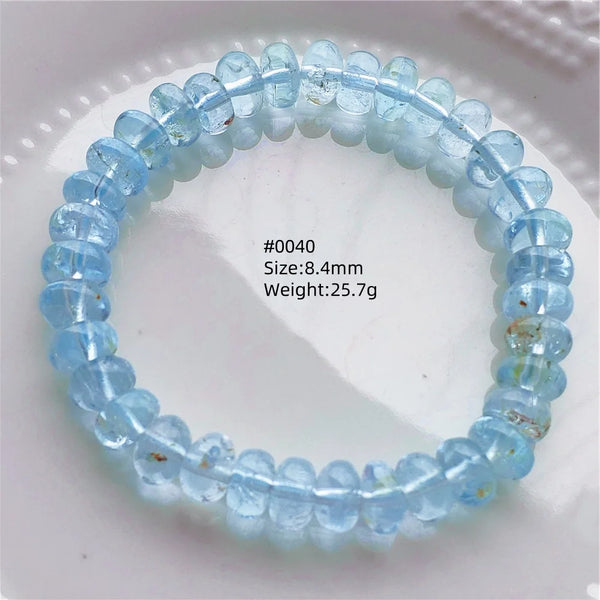 Blue Topaz Abacus Bead Bracelet-ToShay.org