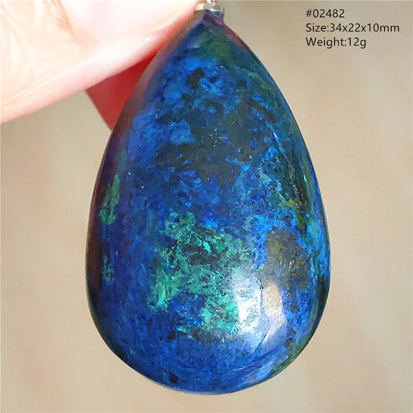 Blue Azulite Malachite Pendant-ToShay.org