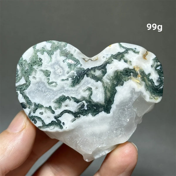 Green Moss Agate Heart-ToShay.org