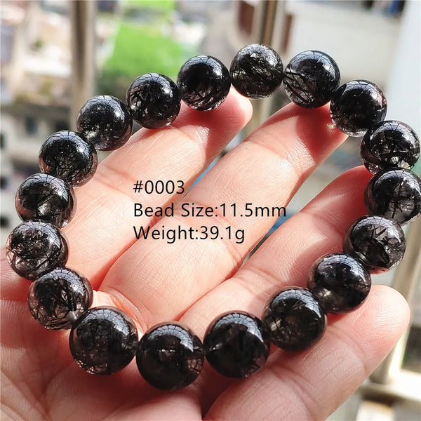 Black Rutilated Quartz Bracelet-ToShay.org