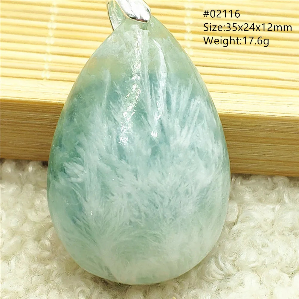 Green Blue Fluorite Pendant-ToShay.org