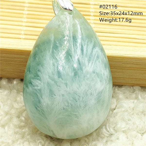 Green Blue Fluorite Pendant-ToShay.org