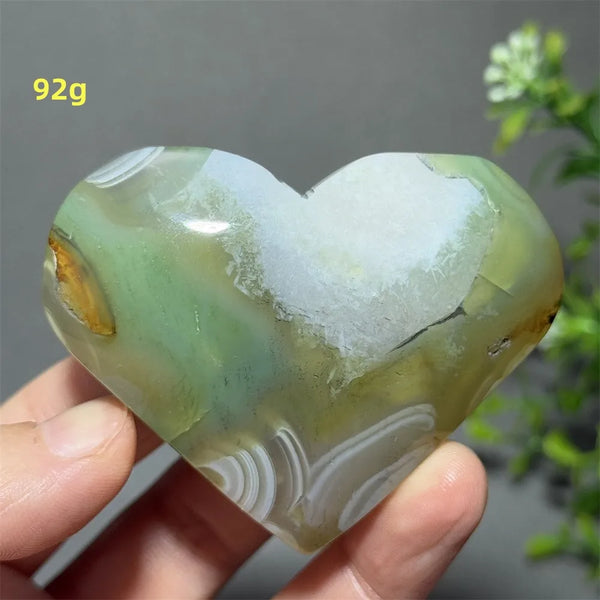 Green Agate Heart-ToShay.org