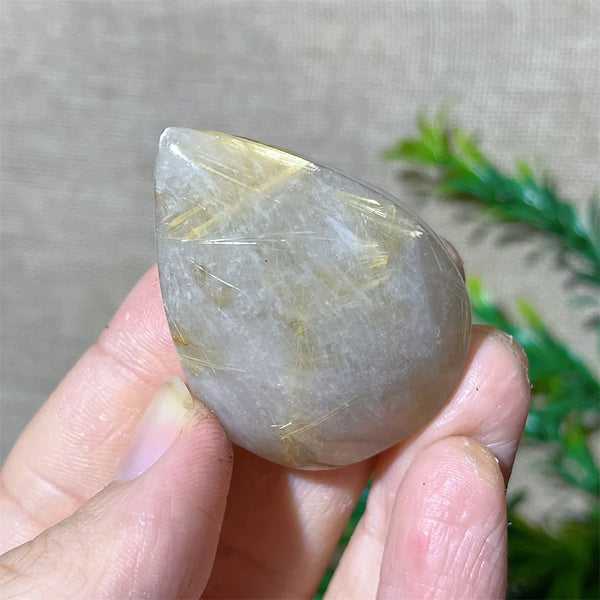 Gold Rutile Quartz Pendant-ToShay.org