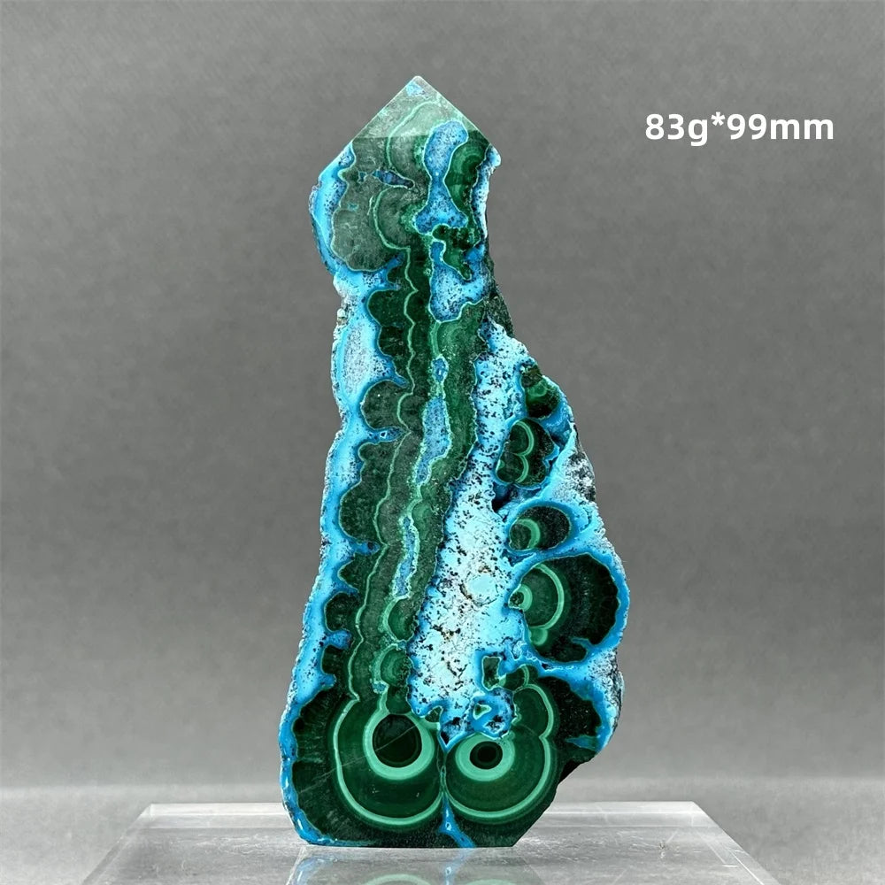 Blue Green Chrysocolla Tower-ToShay.org
