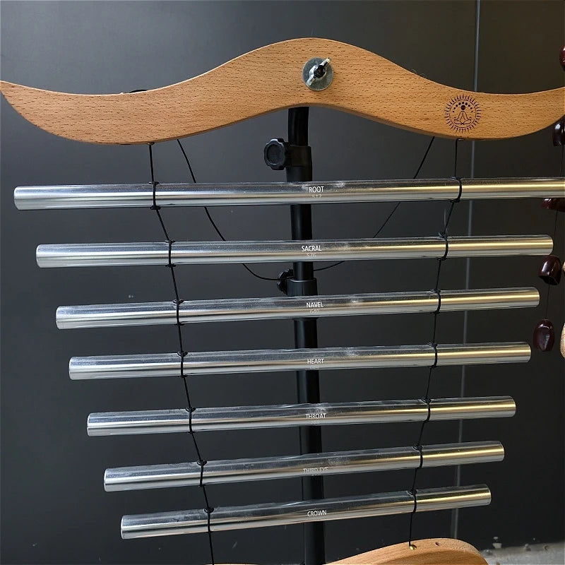 Handheld Sound Beam Chime Aluminium Portable Wind Chime Hanging Yoga Meditation Relaxation Sound Healing Percussion Chimes-ToShay.org