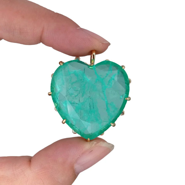 Green Crystal Quartz Heart-ToShay.org