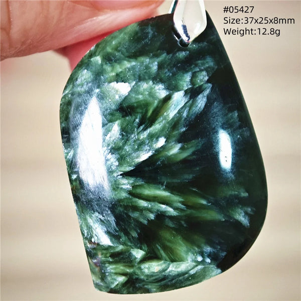 Green Seraphinite Pendant-ToShay.org