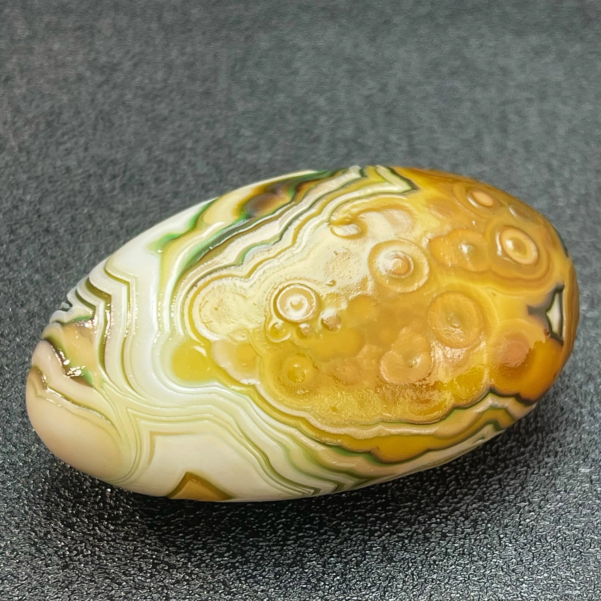 Yellow Flower Wishing Agate-ToShay.org