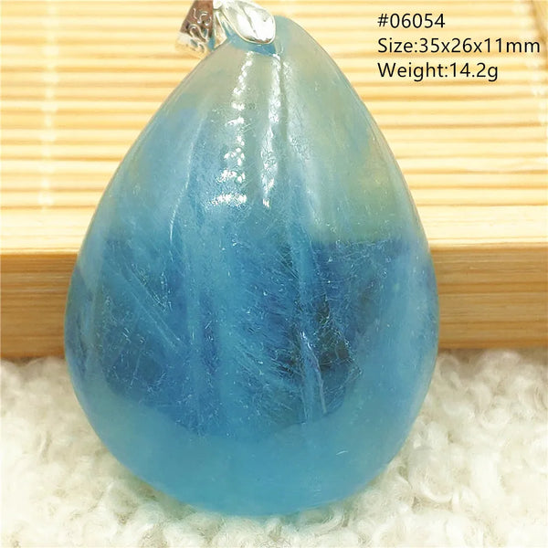 Blue Aquamarine Pendant-ToShay.org