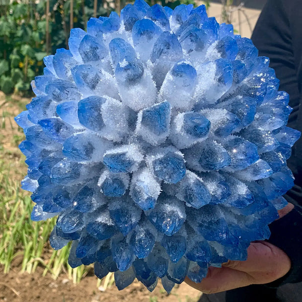 Blue Phantom Quartz Cluster-ToShay.org