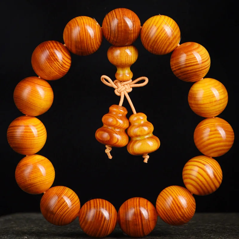 Yellow Amber Wood Bracelet-ToShay.org