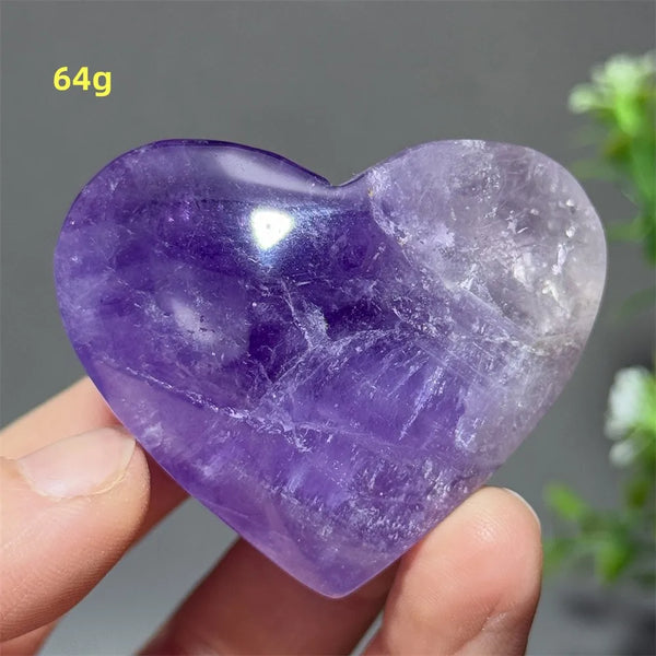 Purple Amethyst Heart-ToShay.org