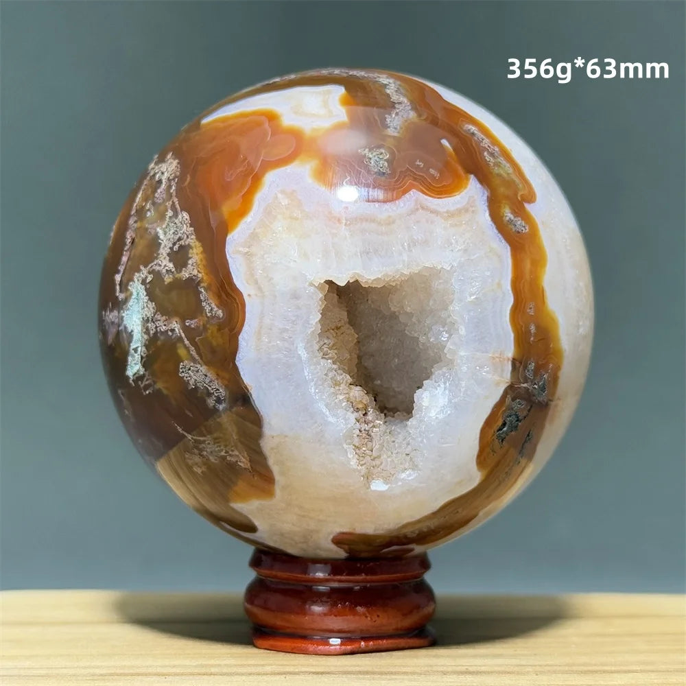 Red Moss Agate Ball-ToShay.org
