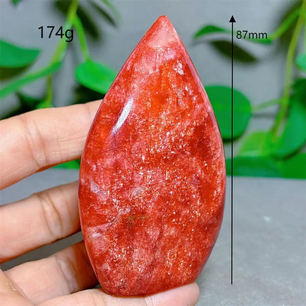 Red Moonstone Crystal Flame-ToShay.org