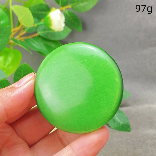 Green Cats Eye Pendant-ToShay.org