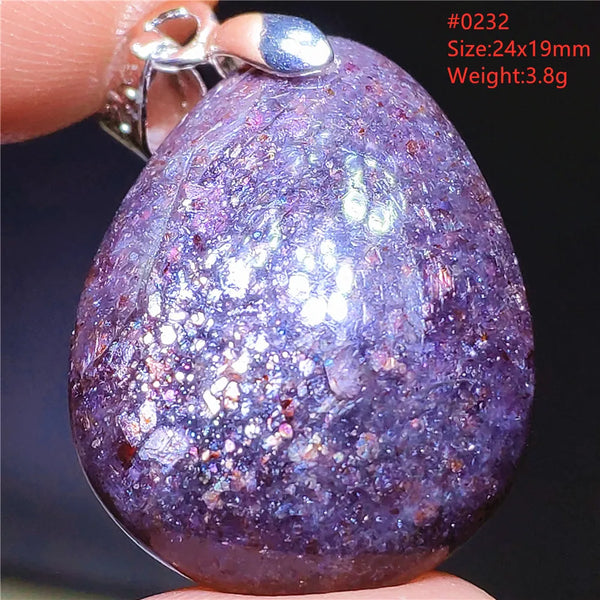 Blue Blood Red Lolite Pendant-ToShay.org